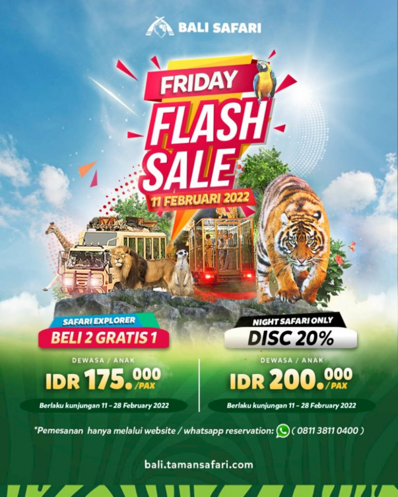 Friday Flash Sale Bali Safari