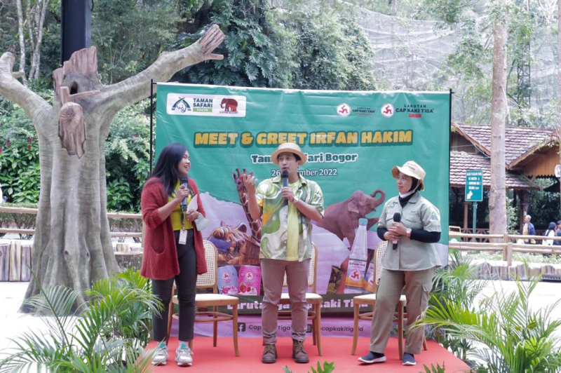 Kampanye Cinta Satwa di TSI Bogor, Irfan Hakim: Mari Sayangi Alam, Hijaukan Sekitar Kita!