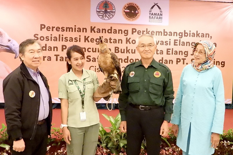 Peresmian Kandang Pengembangbiakan Elang Jawa di Taman Safari Bogor