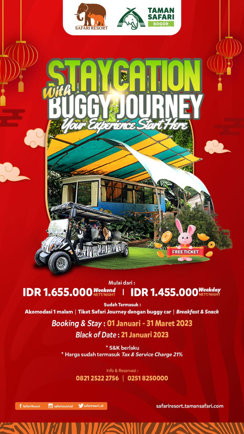 Buruan Pesan! Ada Promo Buggy Journey di Safari Resort Taman Safari Bogor, Berikut Paket Menariknya