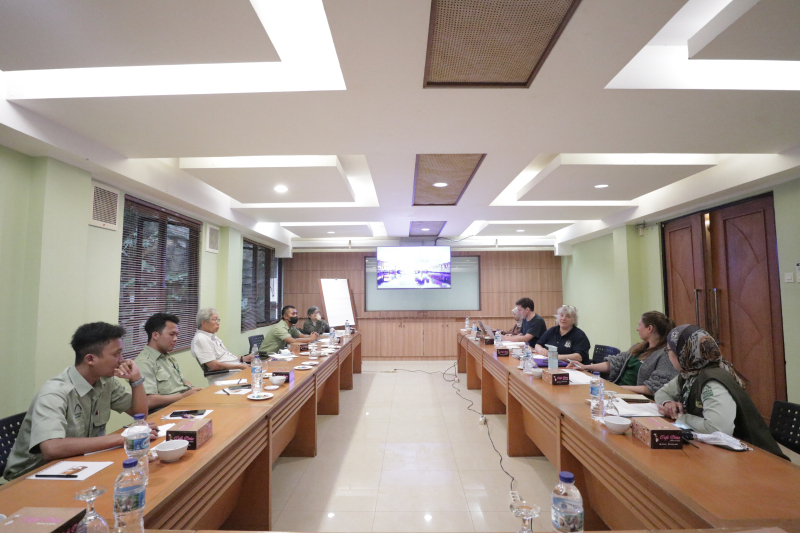 Diskusi PKBSI, GMSP dan Taman Safari Bogor di Safari Resort Room Meeting, Selasa (14/3/2023). (*)