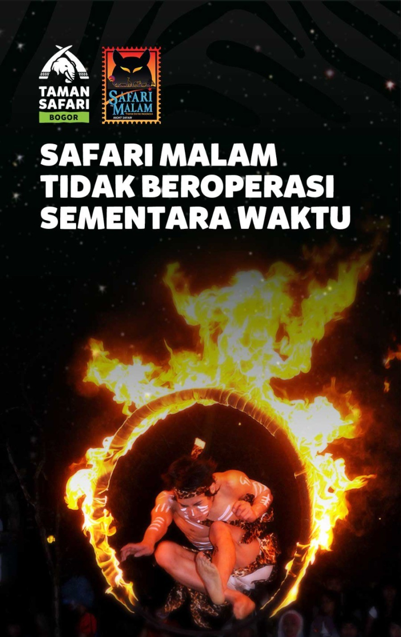 Rebranding Jalur, Safari Malam di Taman Safari Bogor Ditutup Sementara