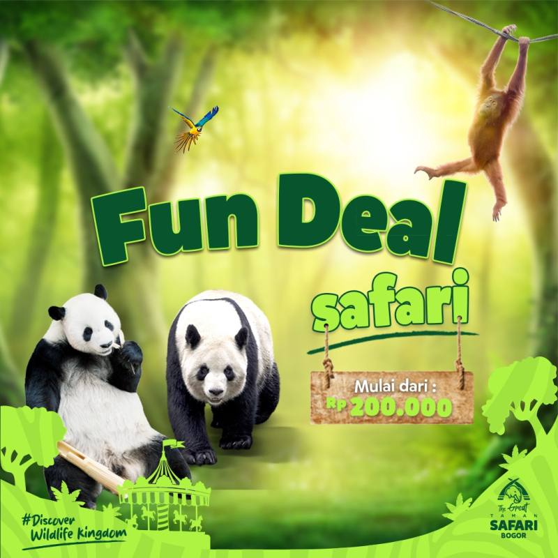 Promo Fun Deal Tiket Masuk Taman Safari Bogor November 2023. (*)