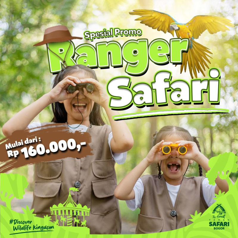 Promo Ranger Safari Sudah Bisa Dibooking, Masuk Taman Safari Bogor Hanya Rp160 Ribu!