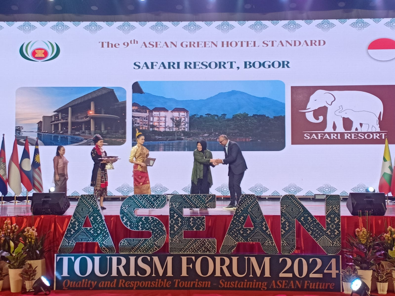 Selamat! Safari Resort Taman Safari Bogor Sabet ASEAN Green Hotel Award di ASEAN Tourism Forum 2024